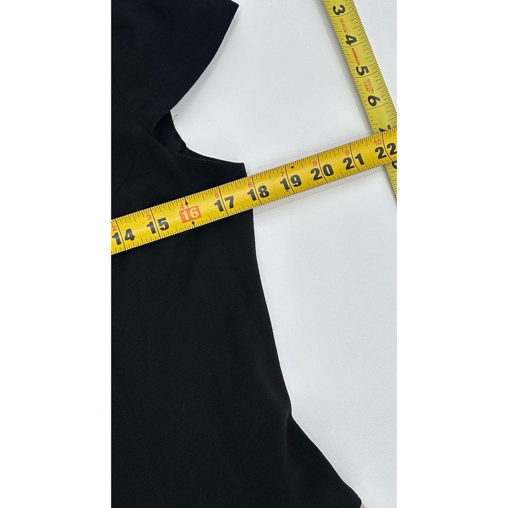 Anne Klein Women Black Tan Colorblock Cap Sleeve Fit Flare Dress Size 10 Career - Picture 6 of 8